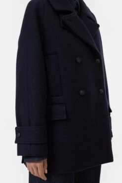 Caban-Jacke Aus Wolle Dark Night 4 Caban-Jacke Aus Wolle Dark Night -Closed Geschaft C97340 66S 22 568 4