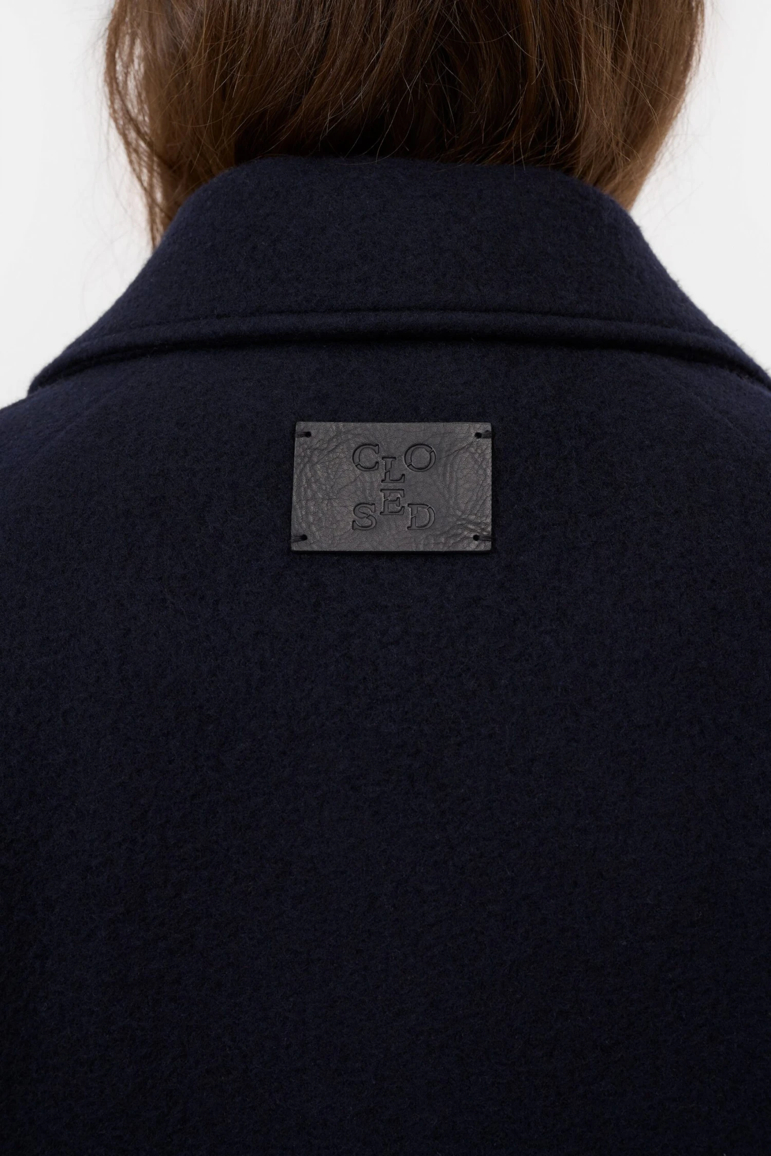 Caban-Jacke aus Wolle Dark night Caban-Jacke Aus Wolle Dark Night -Closed Geschaft C97340 66S 22 568 5 scaled