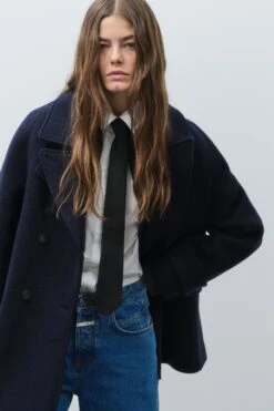 Caban-Jacke Aus Wolle Dark Night 6 Caban-Jacke Aus Wolle Dark Night -Closed Geschaft C97340 66S 22 568 6