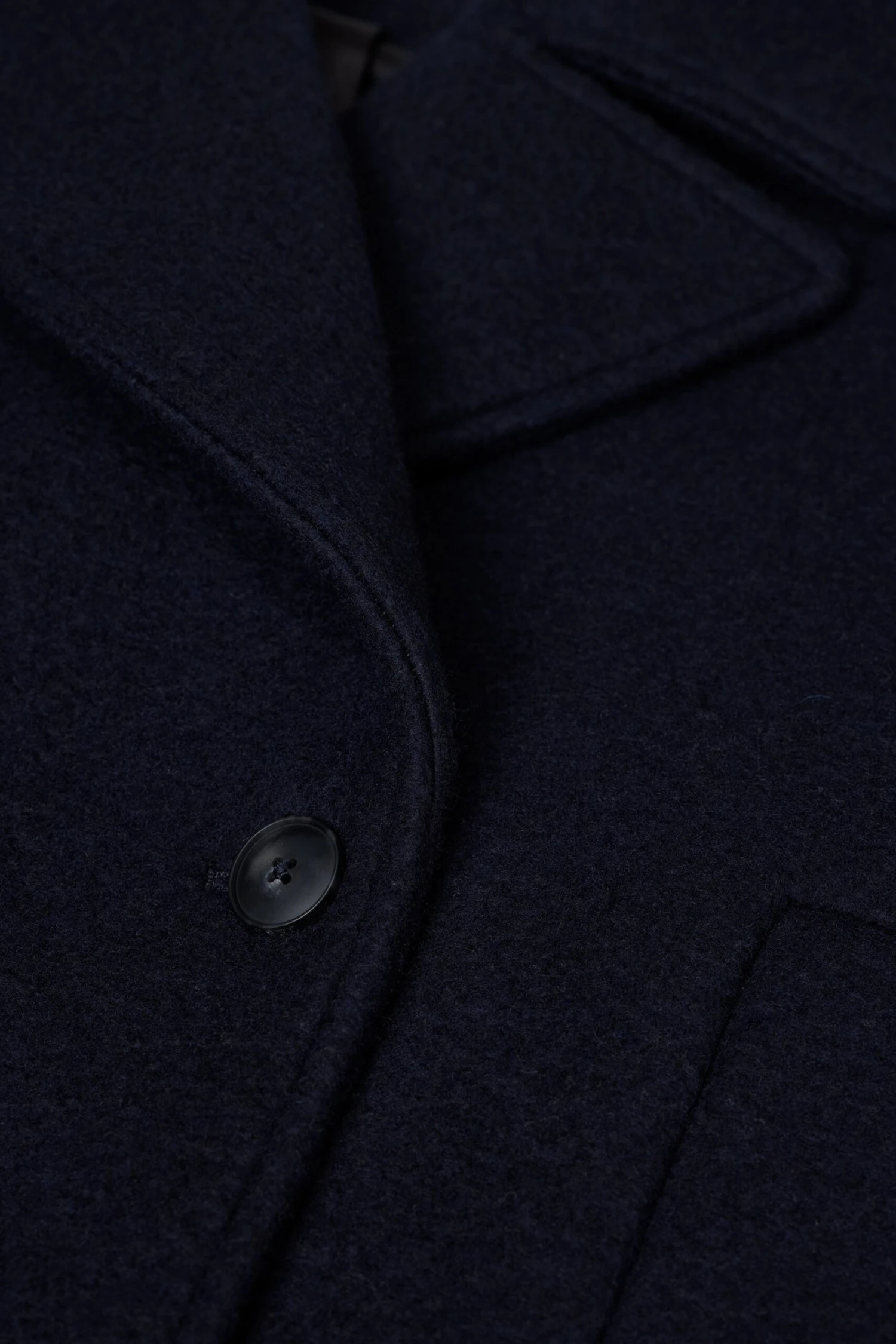 Caban-Jacke aus Wolle Dark night Caban-Jacke Aus Wolle Dark Night -Closed Geschaft C97340 66S 22 568 7 scaled