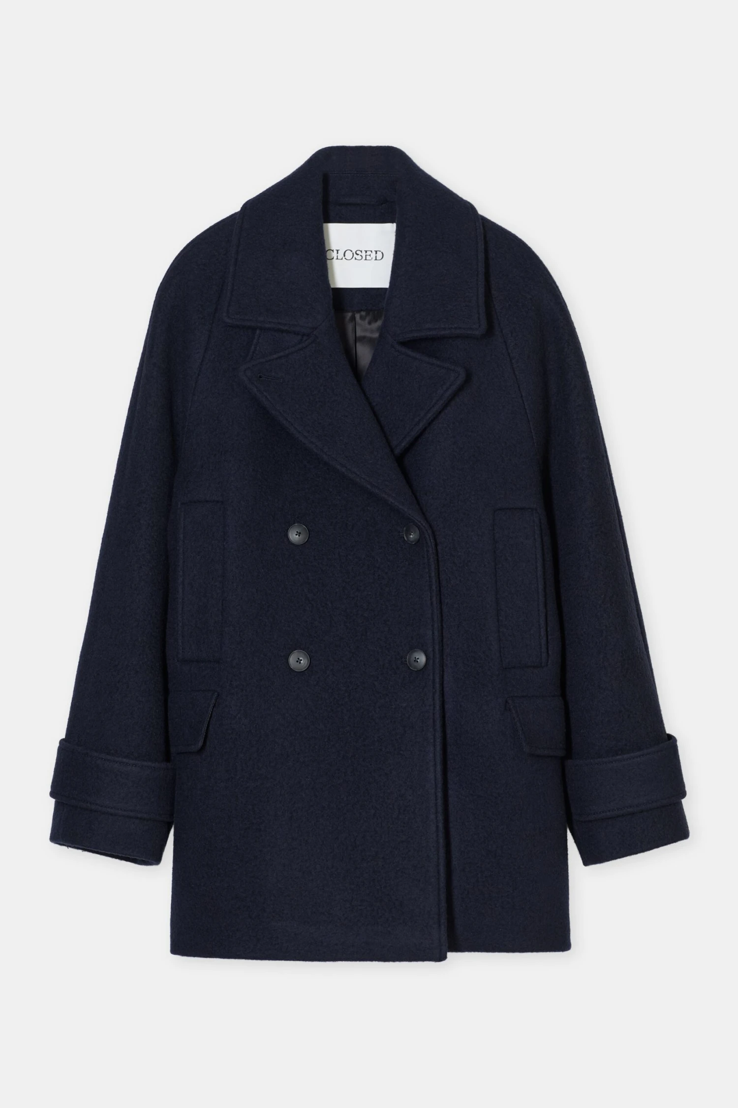 Caban-Jacke aus Wolle Dark night Caban-Jacke Aus Wolle Dark Night -Closed Geschaft C97340 66S 22 568 8 scaled