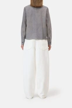 Lederjacke Im Denim-Look Eclipse Blue -Closed Geschaft C97352 8BA 22 537 2