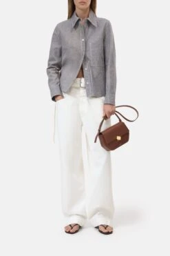 Lederjacke Im Denim-Look Eclipse Blue