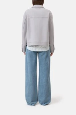 Blouson Aus Schurwoll-Mix Mud Grey 2 Blouson Aus Schurwoll-Mix Mud Grey -Closed Geschaft C97395 65T 22 123 2