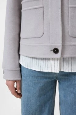 Blouson Aus Schurwoll-Mix Mud Grey 4 Blouson Aus Schurwoll-Mix Mud Grey -Closed Geschaft C97395 65T 22 123 4