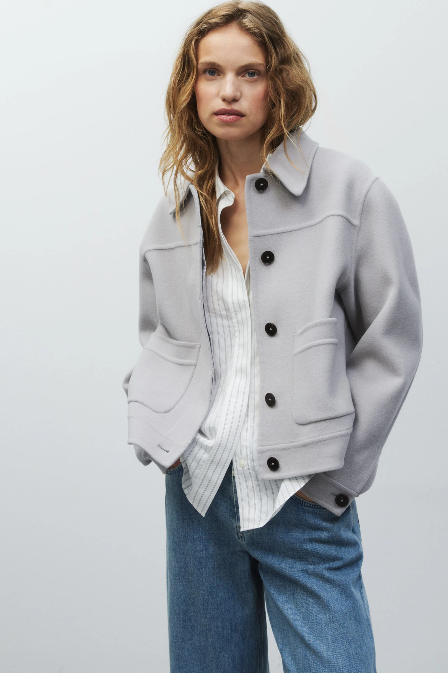 Blouson aus Schurwoll-Mix Mud grey Blouson Aus Schurwoll-Mix Mud Grey -Closed Geschaft C97395 65T 22 123 6 scaled