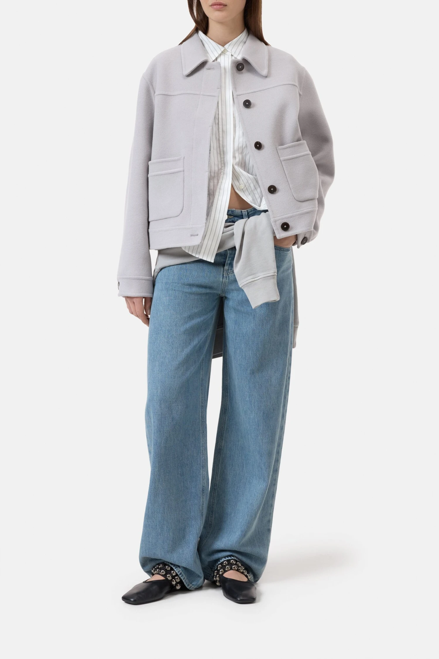 Blouson aus Schurwoll-Mix Mud grey Blouson Aus Schurwoll-Mix Mud Grey -Closed Geschaft C97395 65T 22 123 scaled