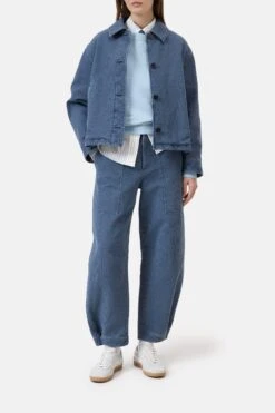 Jacke Aus Denim Eclipse Blue