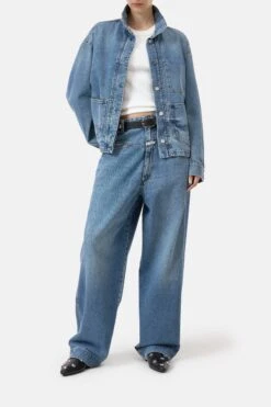 Workwear-Denimjacke Mid Blue