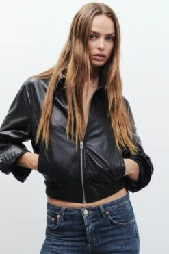 Lederjacke Black -Closed Geschaft C97505 81P 22 100 7