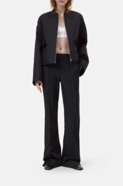 Bomber Aus Baumwoll-Mix Black