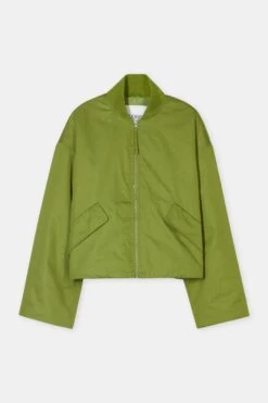 Bomber Aus Baumwoll-Mix Pistachio Green 7 Bomber Aus Baumwoll-Mix Pistachio Green -Closed Geschaft C97853 60L 22 695 7